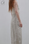 SWAYING/KNIT knitting stitching vest skirt SW23SS2L18 meters gray/linen PS56